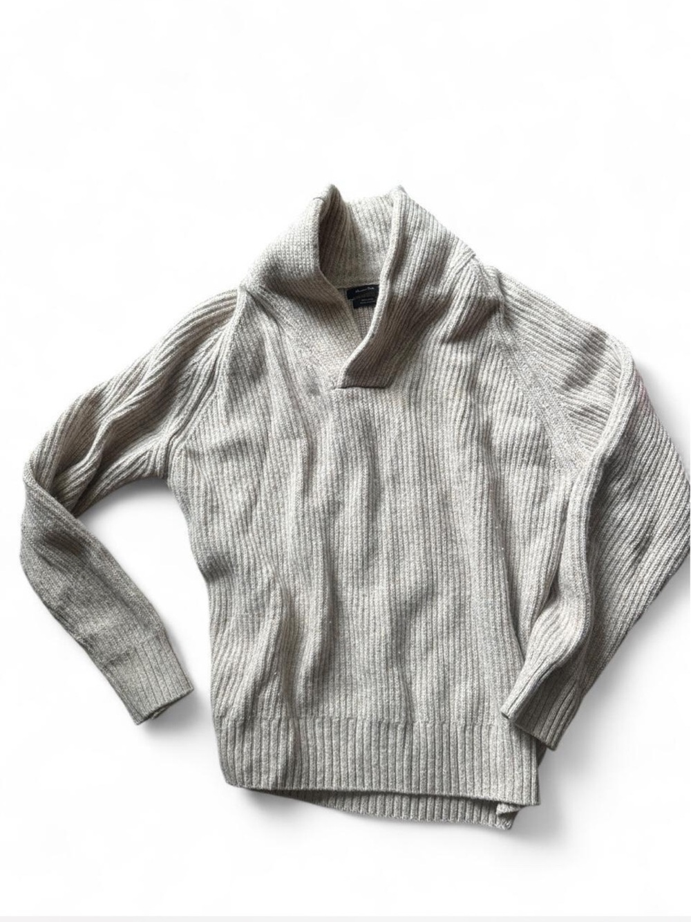 Massimo dutti ribbed knit wool sweater #knitwear